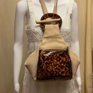 Stylish Beige and Tortoiseshell Women's Bag by Russell and Bromley